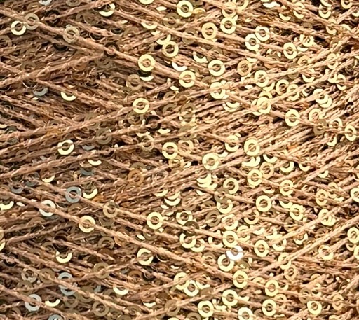 Cofil Antares Special – Dekoratives Garn mit Pailletten col. Gold Bronze